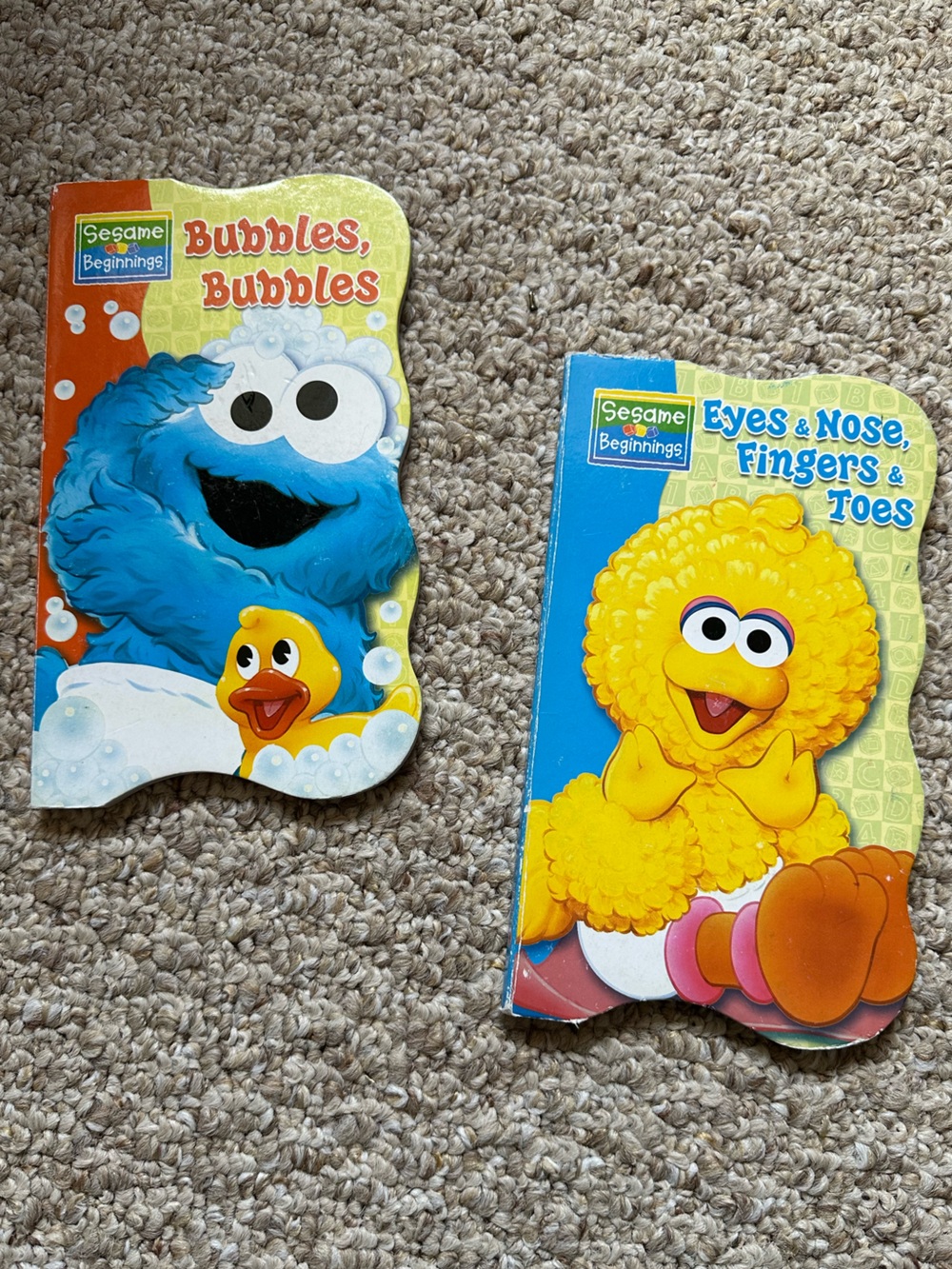 Pair of Vintage Sesame Street Baby Board Books